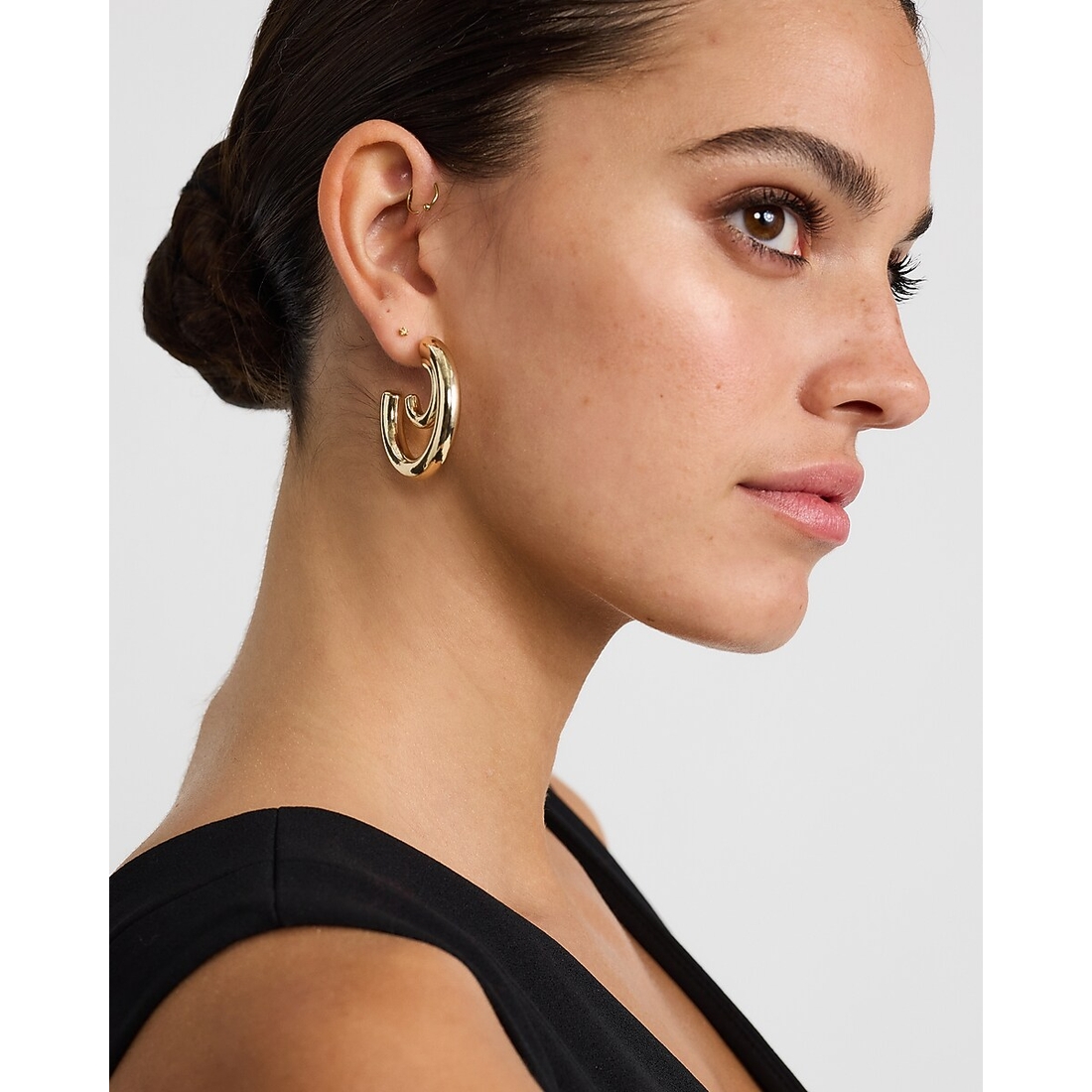 Express Gold Double Hoop Earrings
