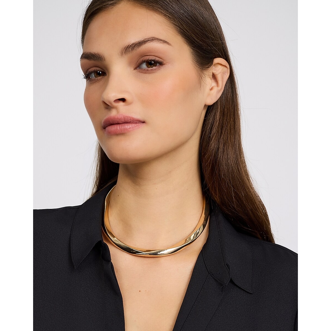 Express Chunky Gold Choker Necklace