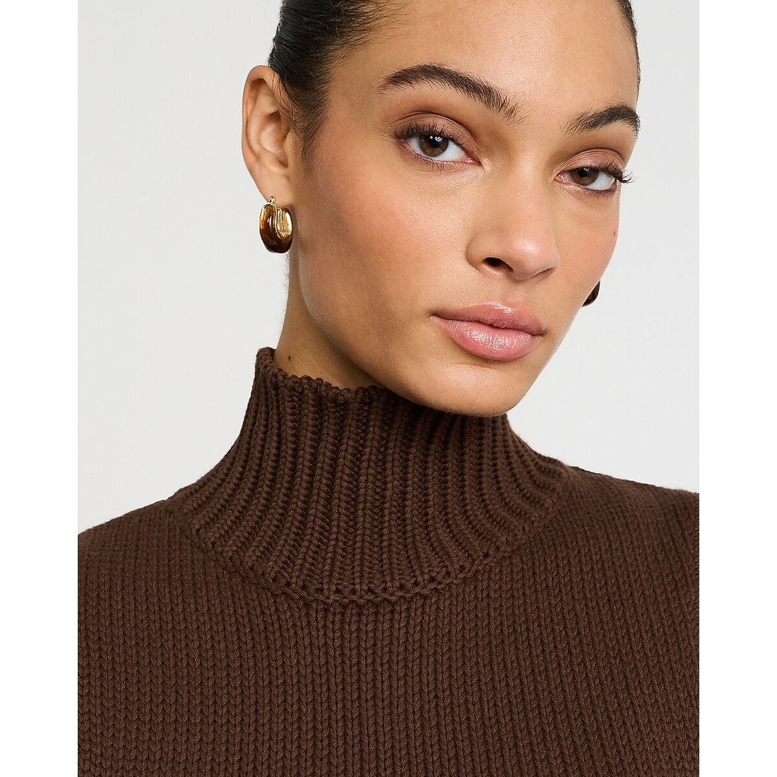 Express Mini Tortoise Shell Huggie Earrings