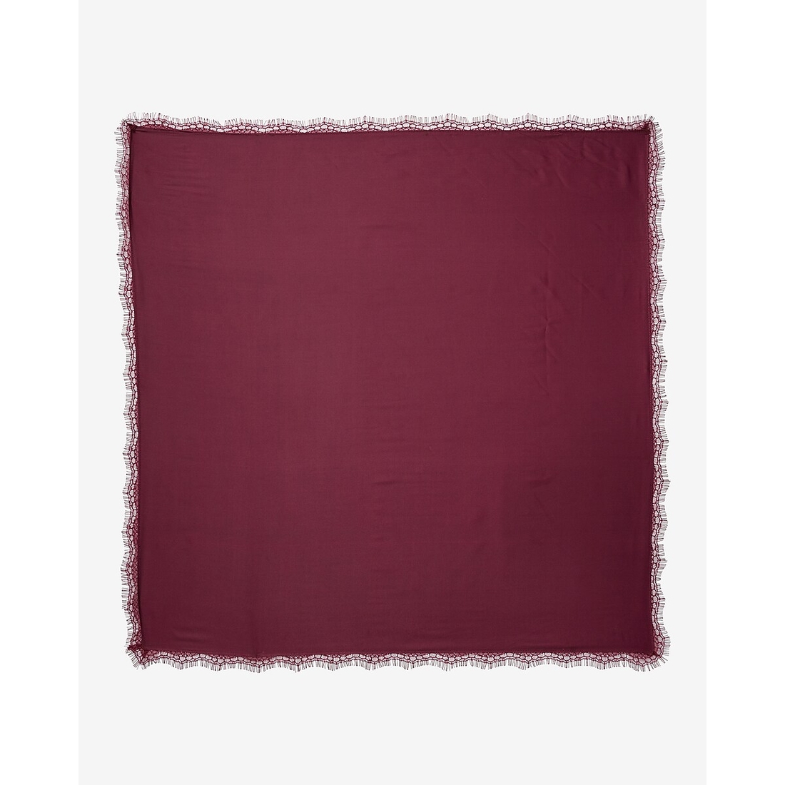 Express Lace Trim Satin Scarf