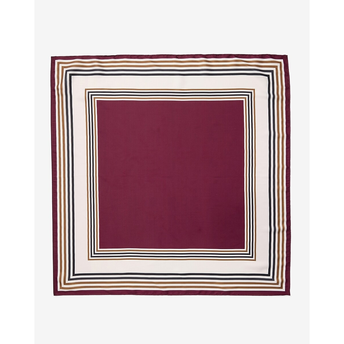 Express Satin Multi Striped Border Scarf