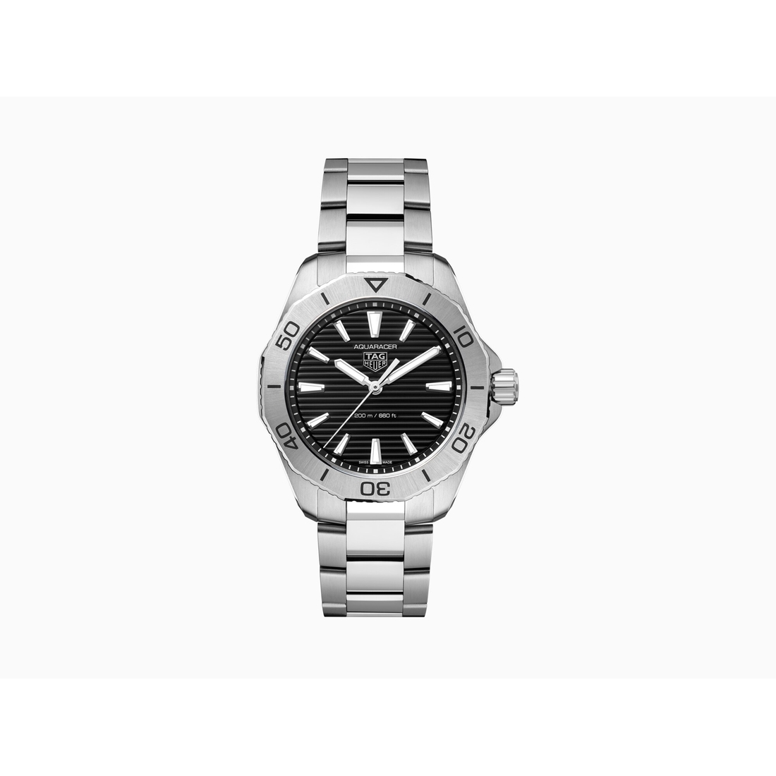 TAG Heuer Aquaracer Automatic - Black Dial - 40 mm Watch - Steel Case and Band available now at Desert Hills Premium Outlets®
