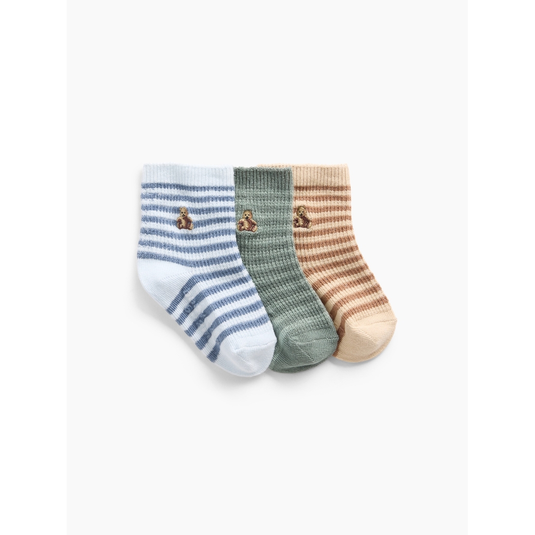 Gap Baby Brannan Bear Stripe Socks (3-Pack)