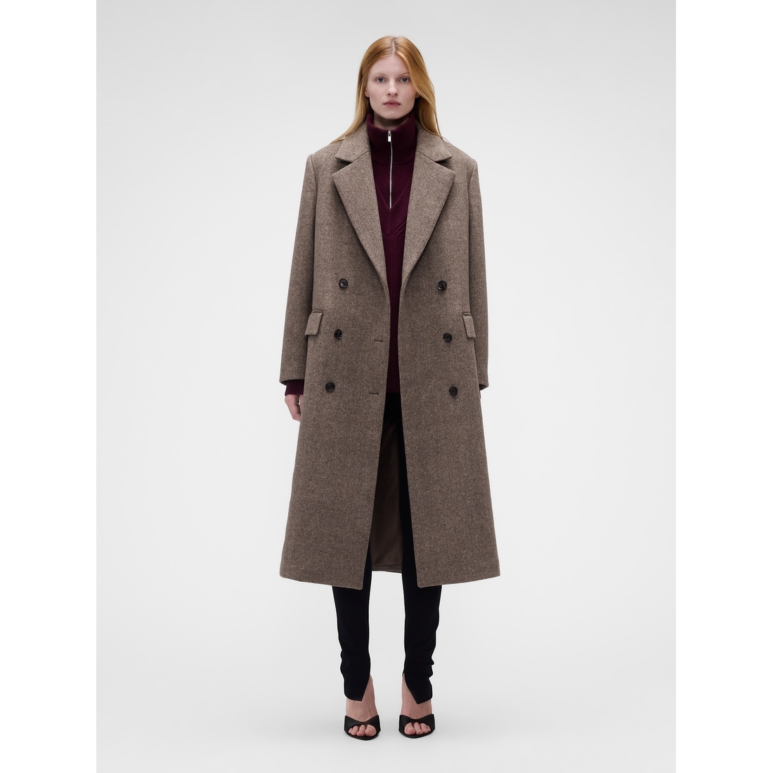 Gap Women's Gap × Victoria Beckham Wool-Blend Chesterfield Coat