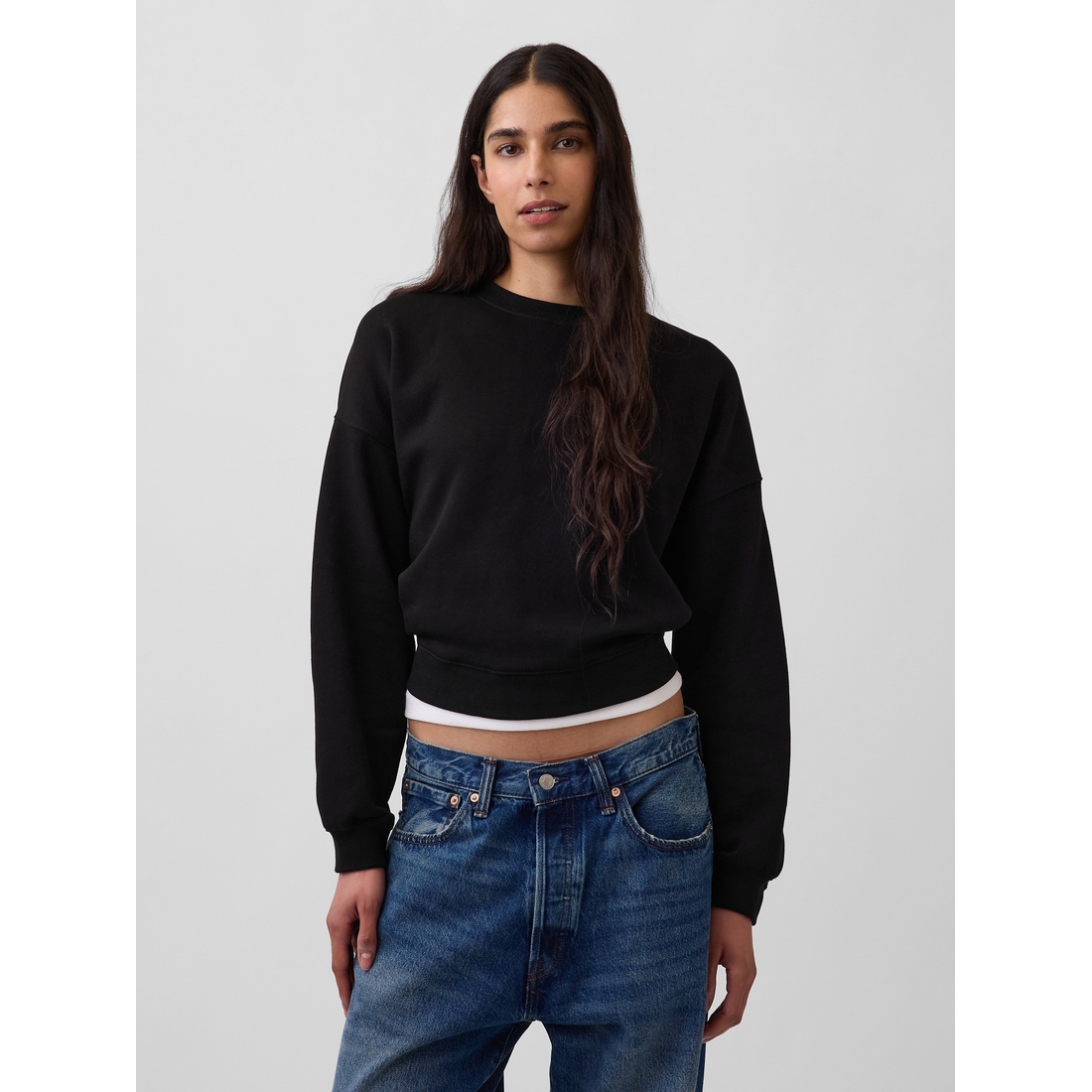 Gap Women's Vintagesoft Wedge Crew Sweatshirt