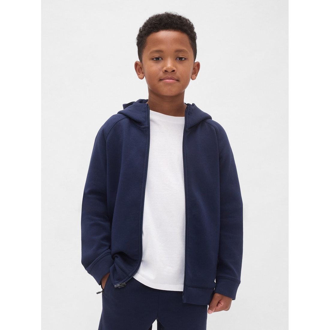 Gap Boys' Gapfit Tech Quick-Dry Zip Hoodie available now at
