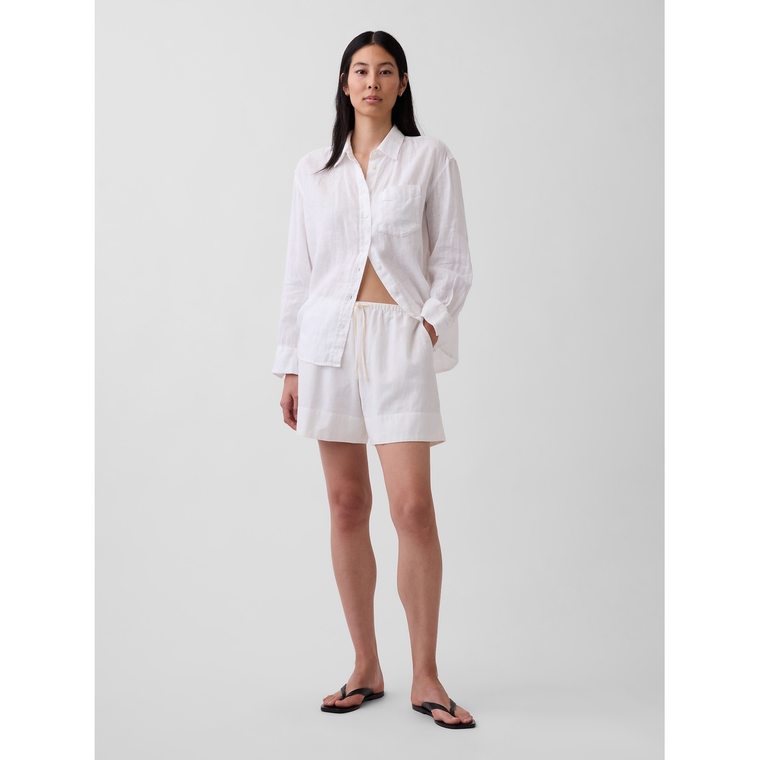 Gap Women's 6" Linen-Blend Easy Shorts