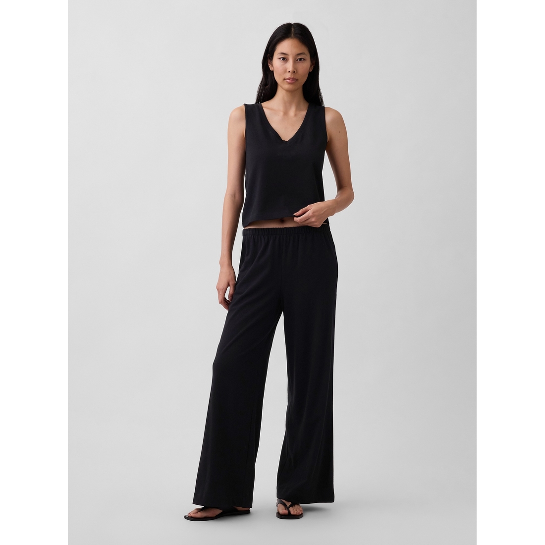 Gap Women's Knit Wide-Leg Pants