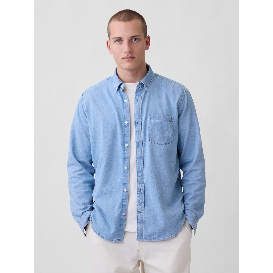 wrangler dress shirts Wrangler Men's Blue Raspberry Vintage Inspired Brushopper Western Shirt 112374804 | Size XL main image 0