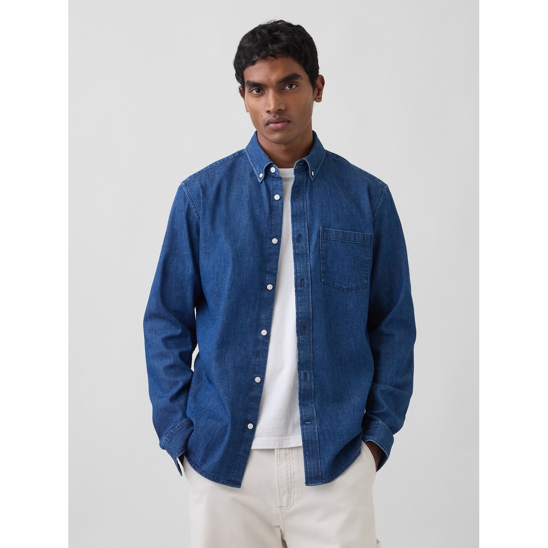 Gap Men's Denim Pocket Shirt