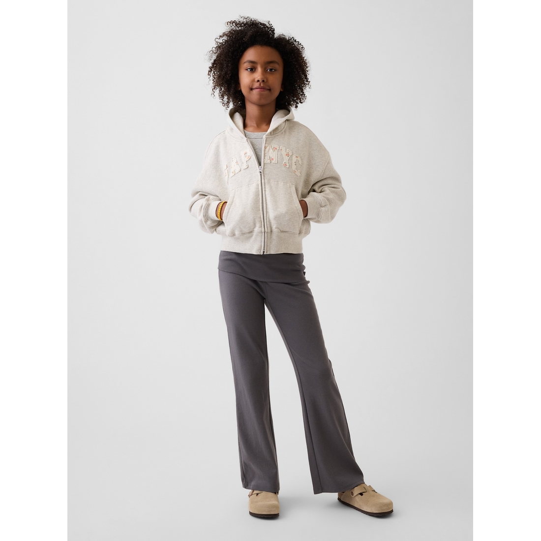 Gap Girls' Foldover Flare Leggings