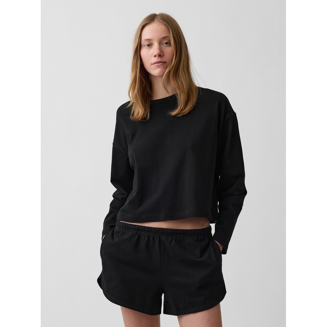 Gap Women's Knit Oversized Crop T-Shirt