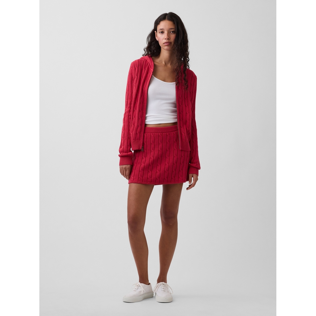 Gap Women's 100% Cotton Cable-Knit Mini Skort
