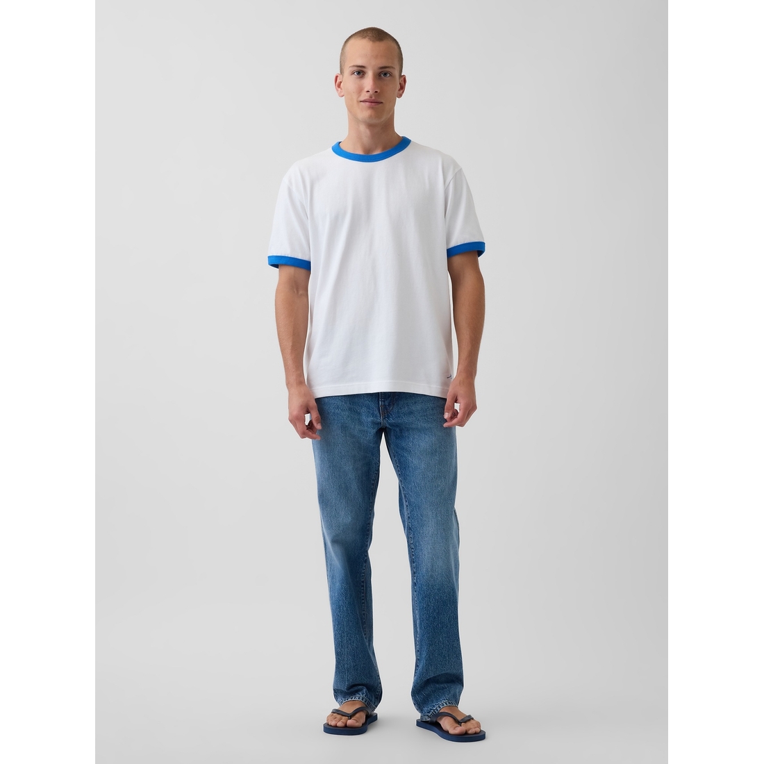Gap Men's Get Blue Relaxed Straight Trouser Jeans