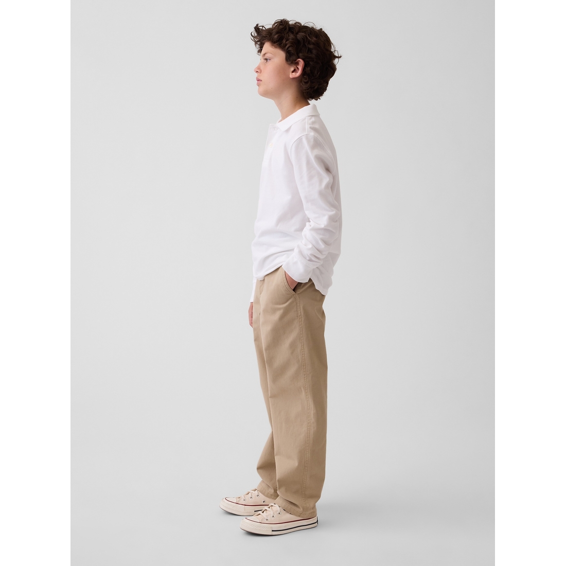 Gap Boys' Uniform Stretch Loose Khakis
