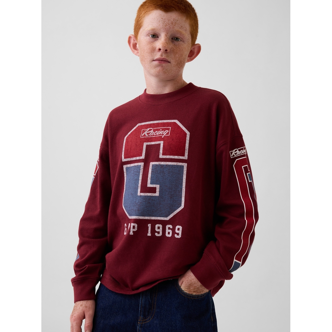 Gap Boys' Heavyweight Oversized Graphic T-Shirt