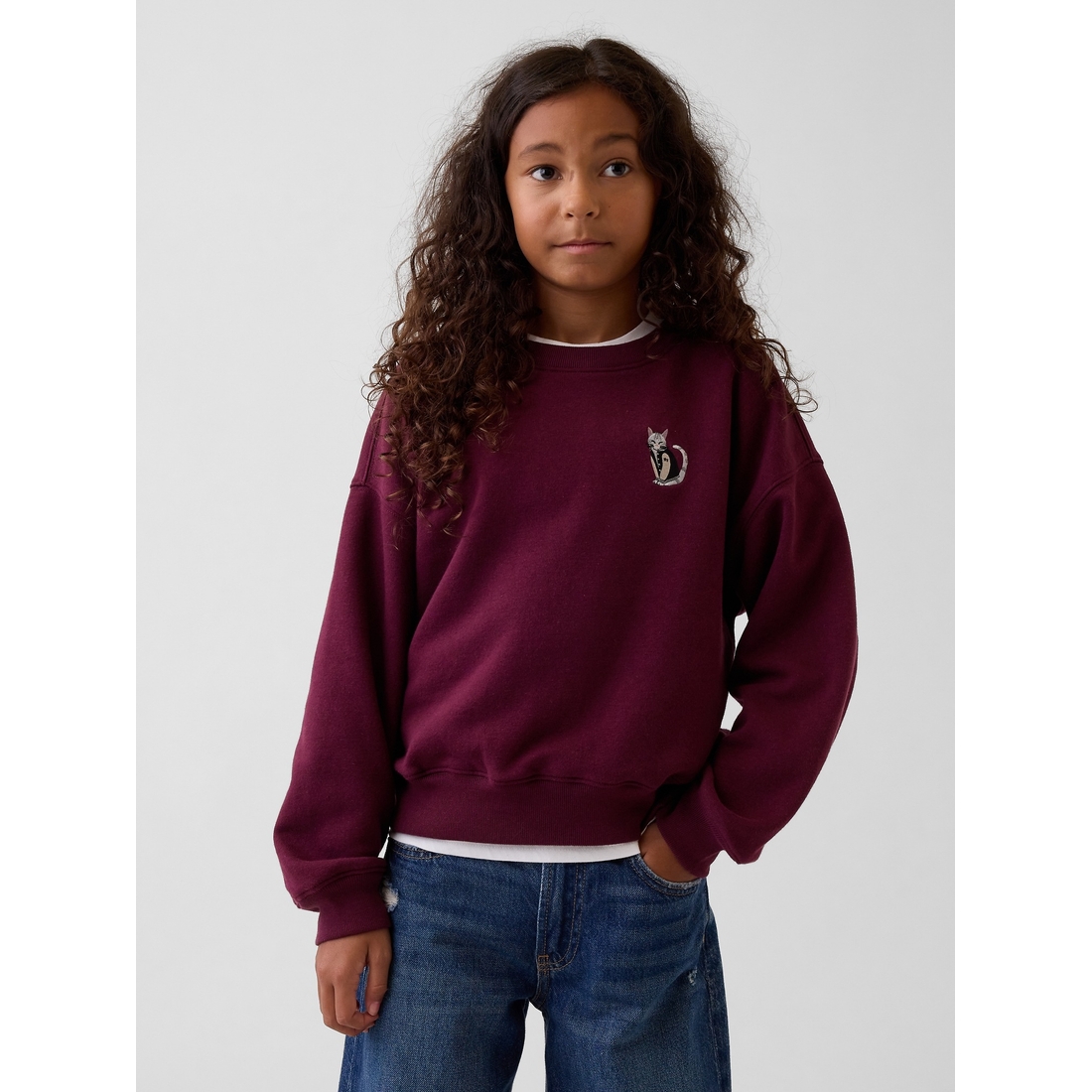 Gap Girls' Vintagesoft Wedge Sweatshirt