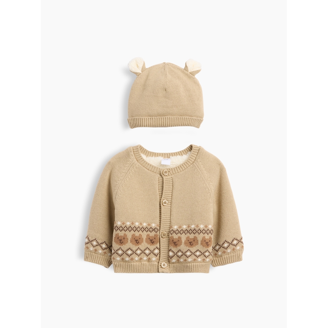 Gap Baby Sherpa-Lined Cardigan Sweater Set