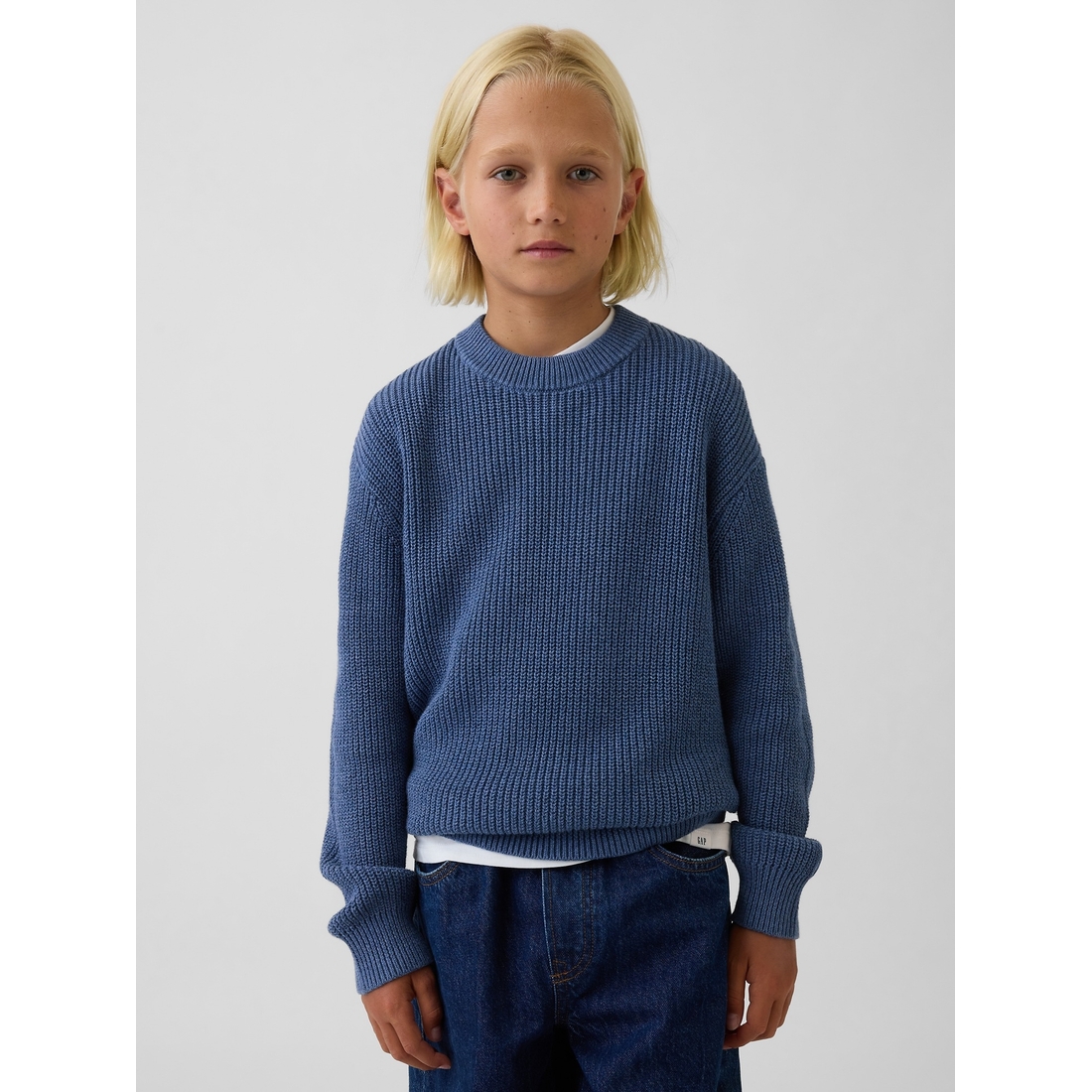 Gap Boys' 100% Cotton Relaxed Shaker Sweater