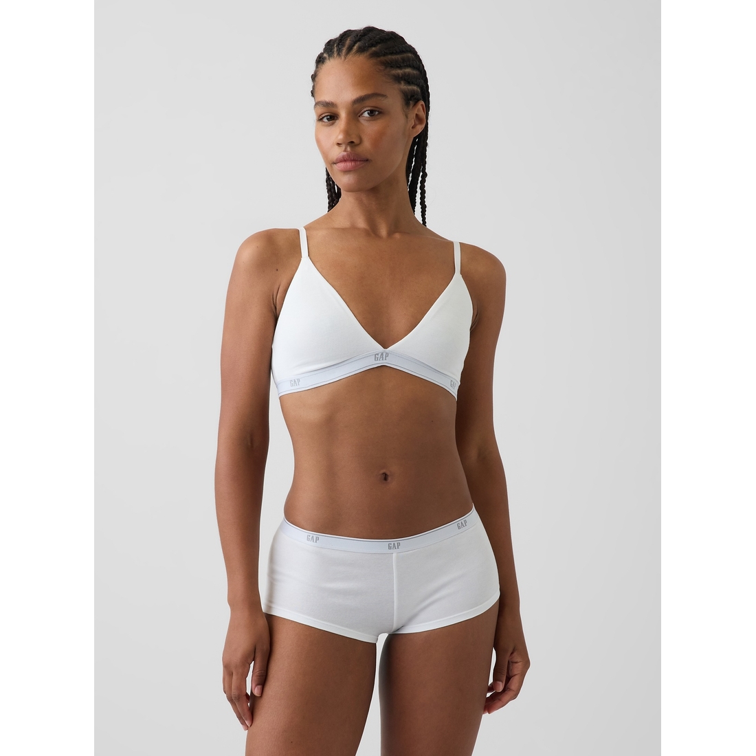 Gap Women's Softmade Organic Stretch Cotton Logo Triangle Bra