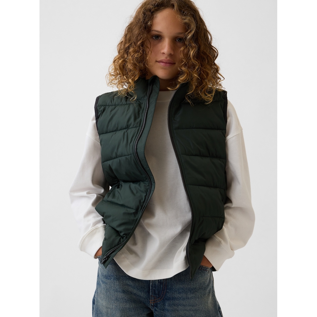 Gap Boys' Recycled Lightweight Puffer Vest