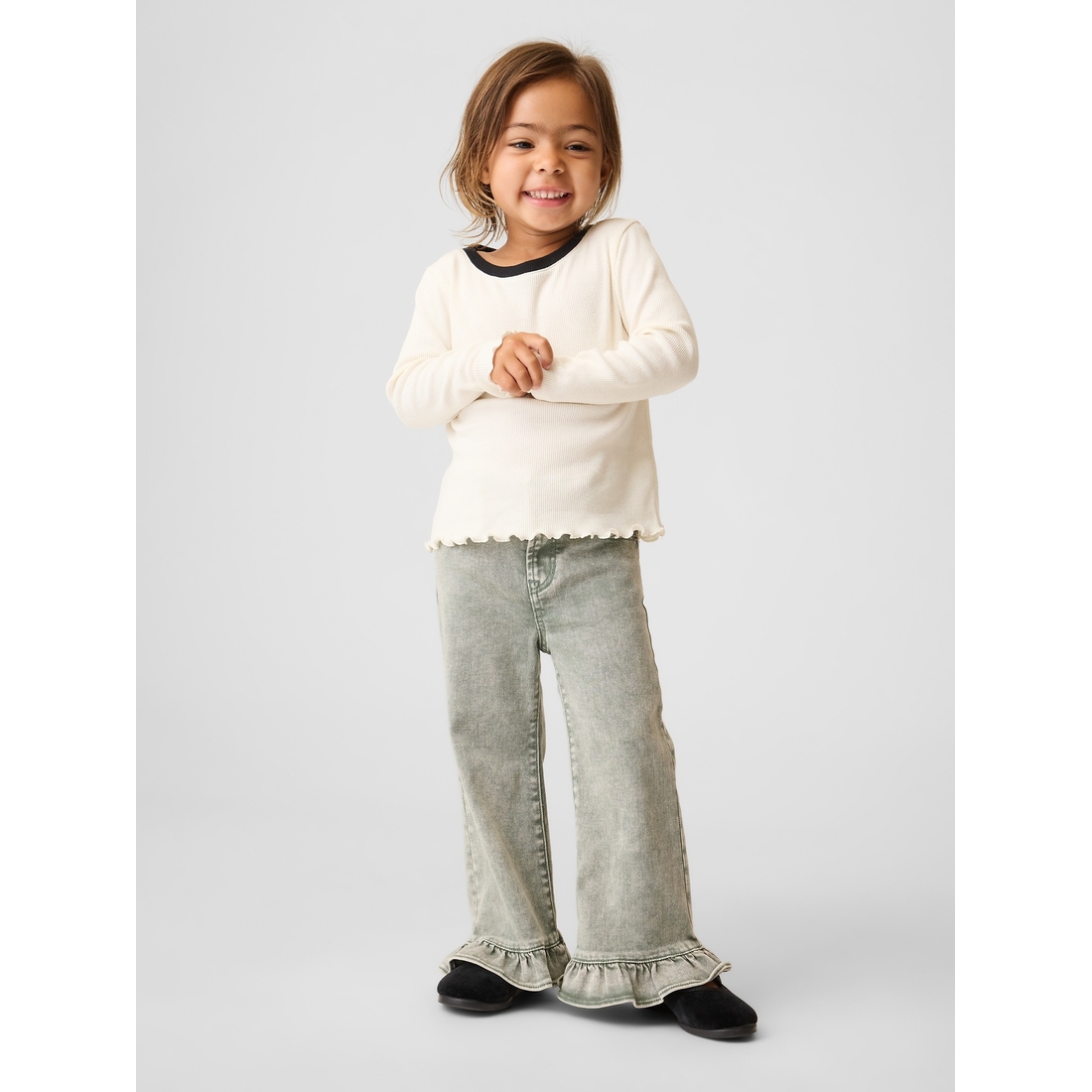 Gap Toddler & Ruffle-Hem Stride Jeans