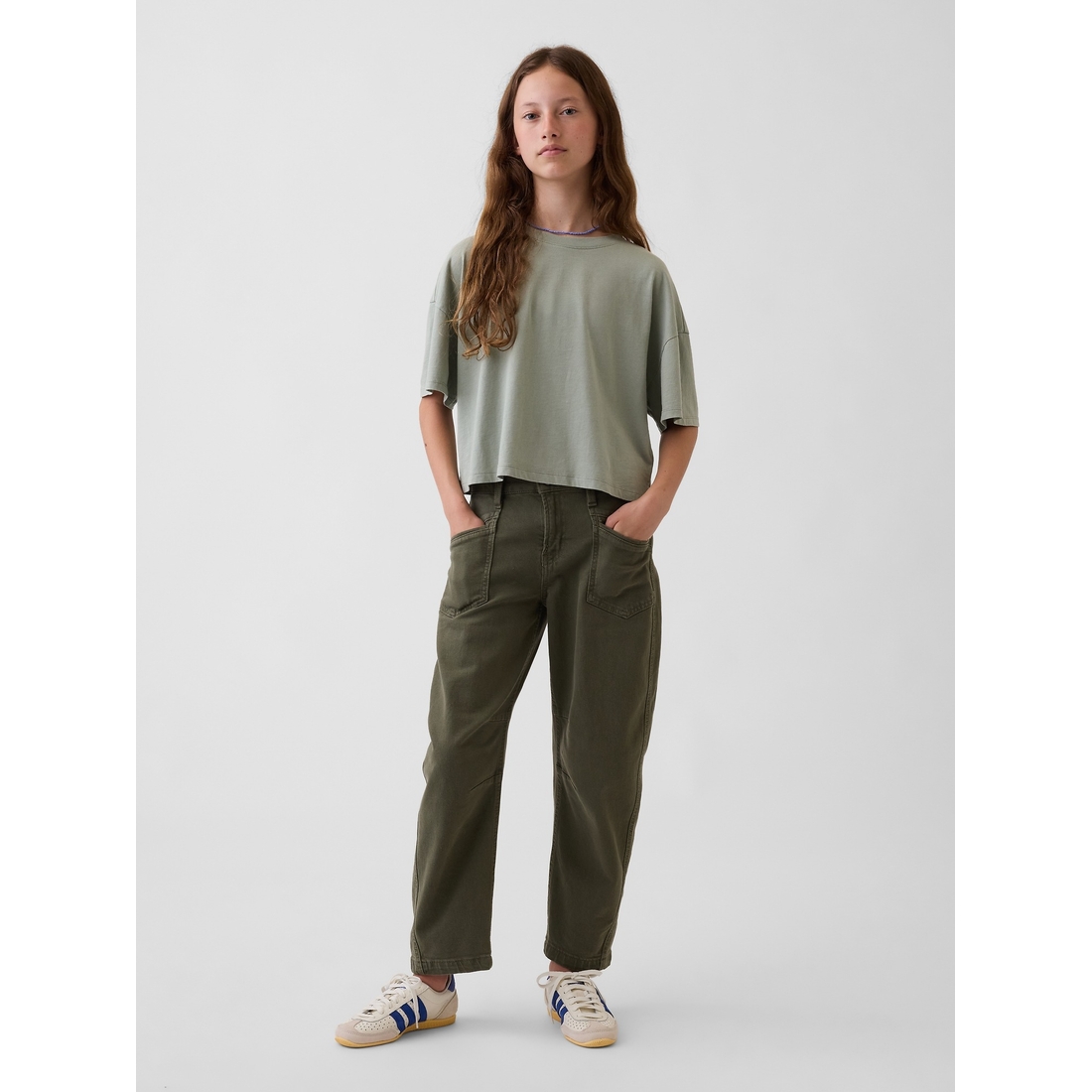 Gap Girls' High Rise Barrel Jeans