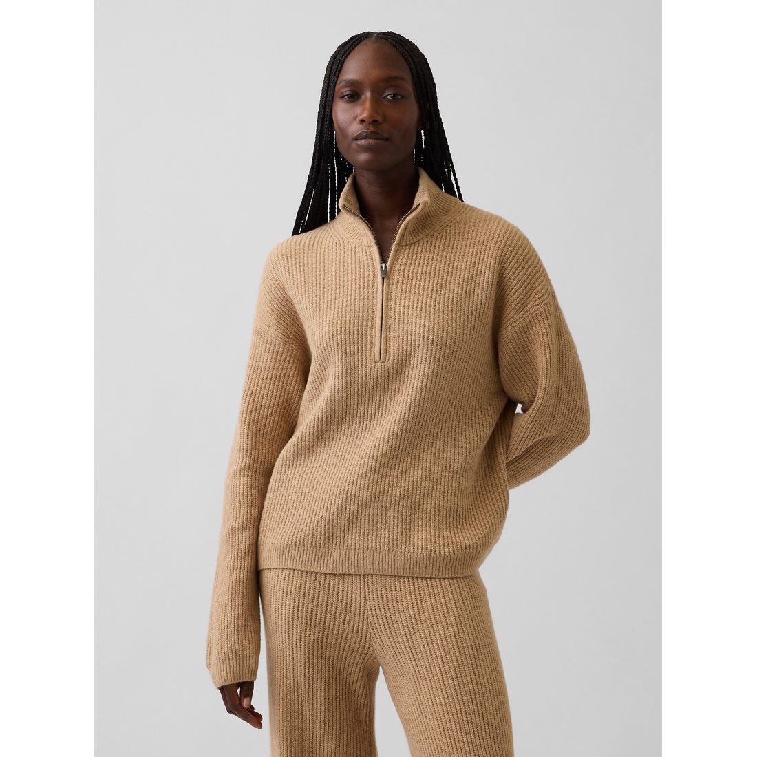 Gap Women's Cashsoft Oversized Half-Zip Sweater