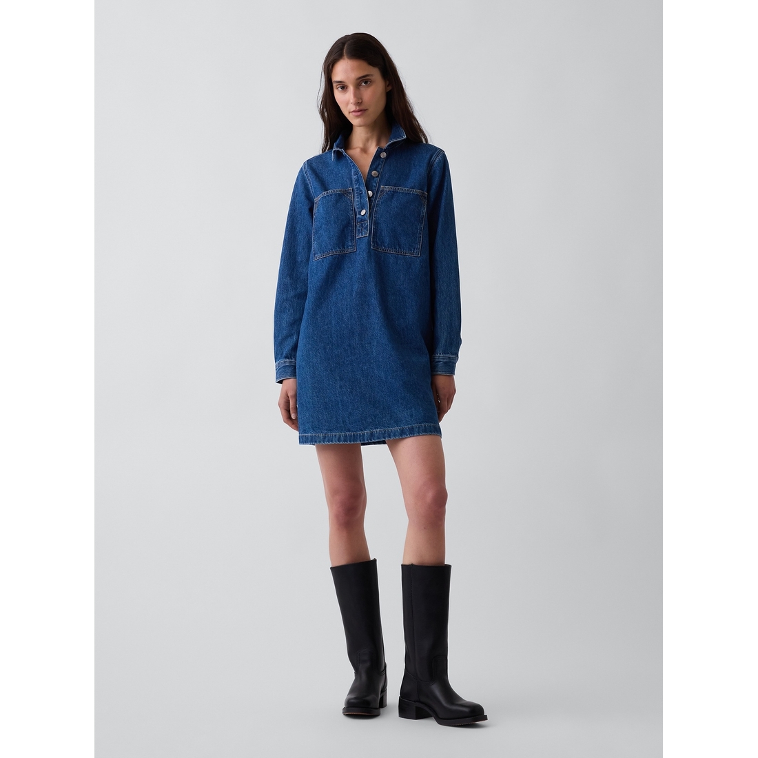 Gap Women's Denim Mini Shift Dress