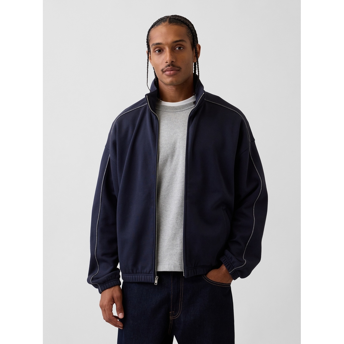 Gap Men's Heavyweight Oversized Zip Jacket