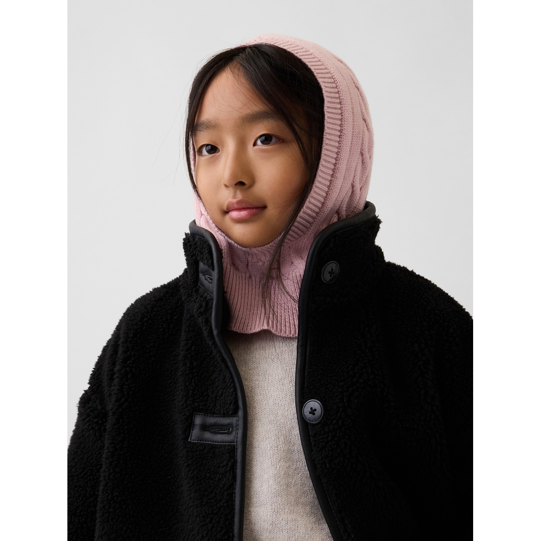 Gap Girls' Cable-Knit Hood