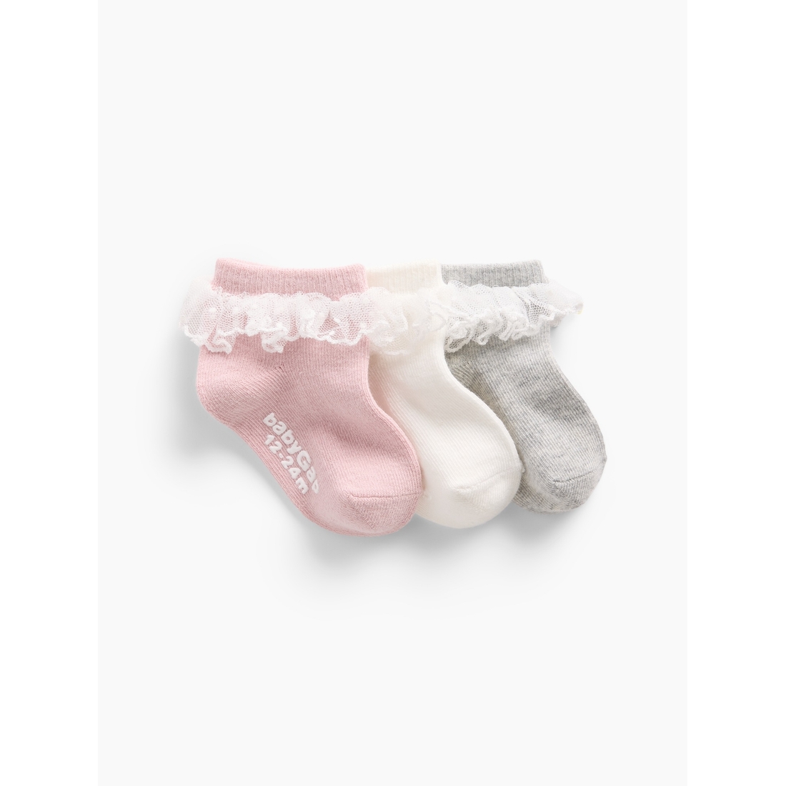 Gap Toddler & Lace Ruffle Socks (3-Pack)