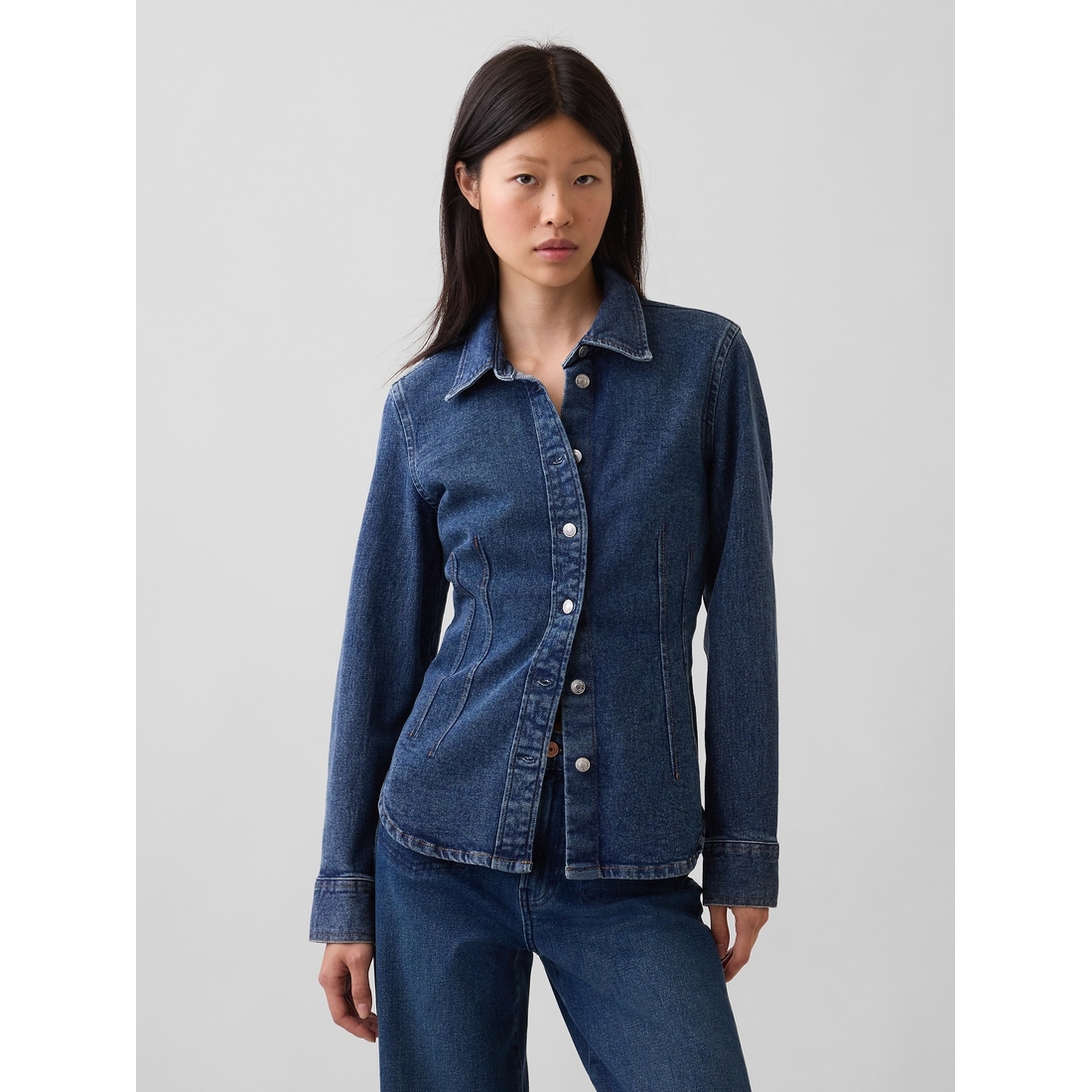 Gap Women's Denim Fitted Shirt