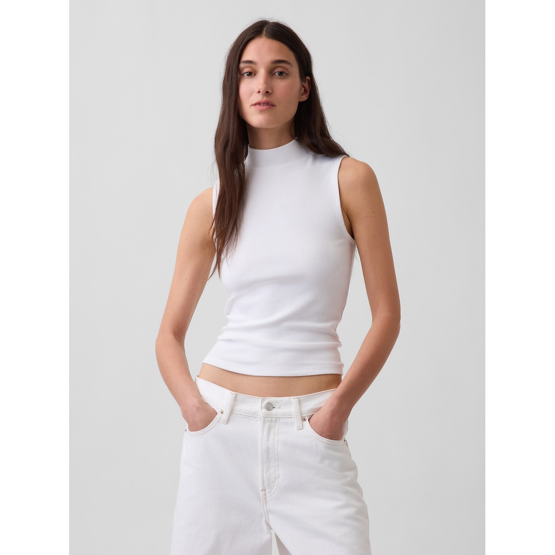 Gap Women's Modern Mockneck Tank Top
