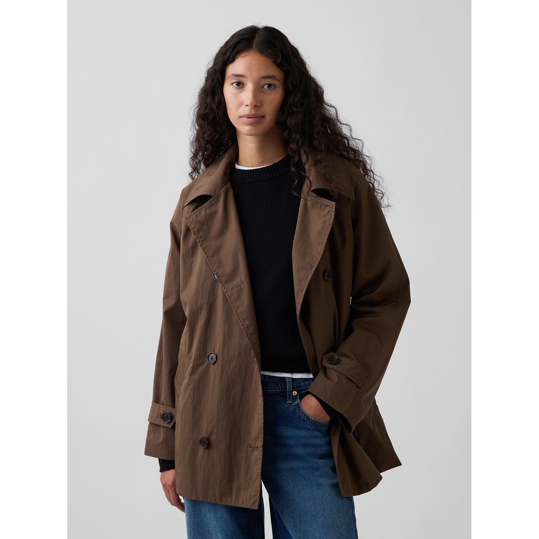Gap Women's Belted Midi Trench Coat