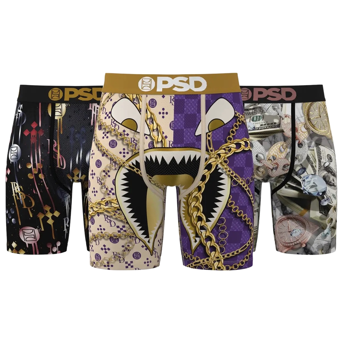 Mens PSD Graphic Briefs 3 Pack