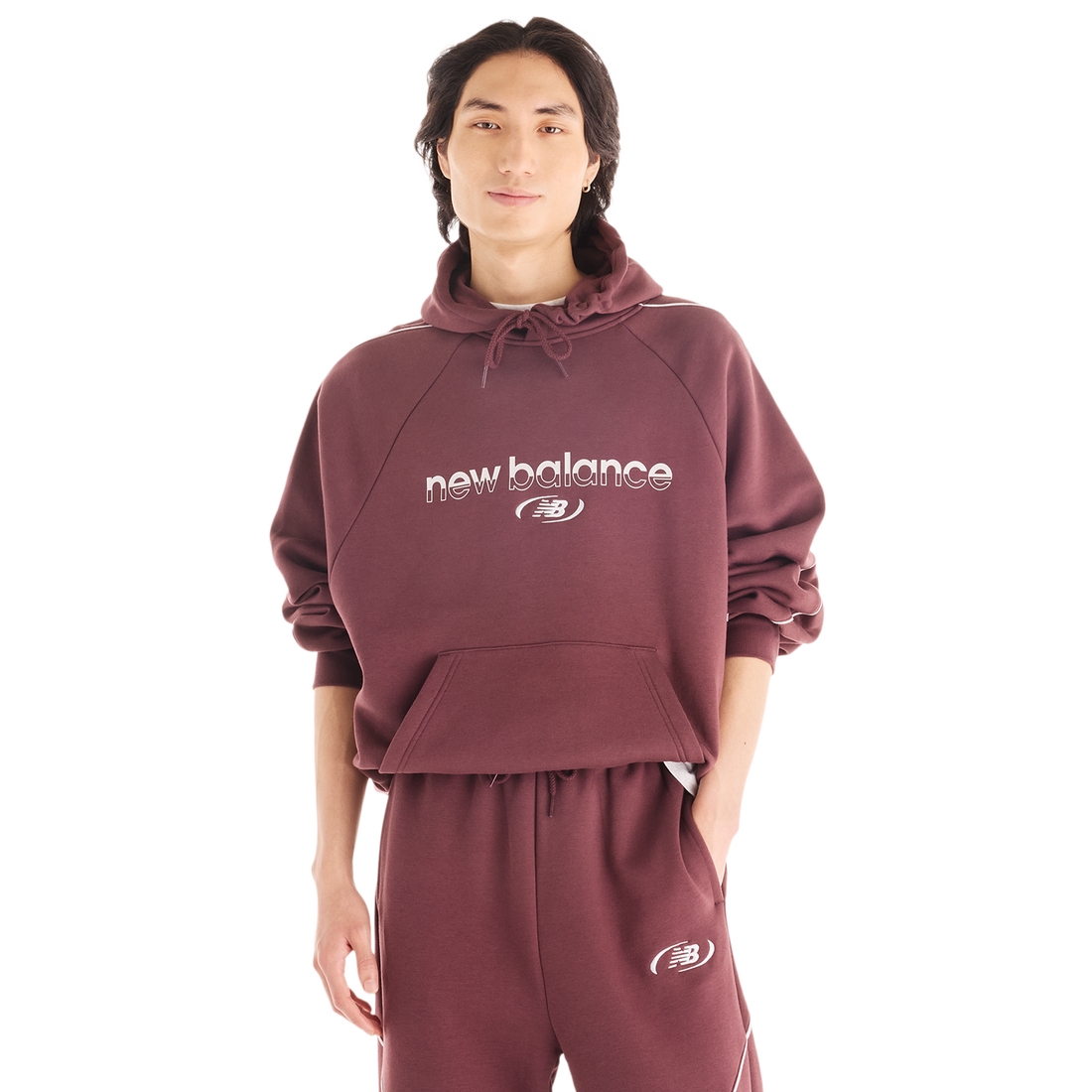 New Balance Mens Trackside Pullover Hoodie