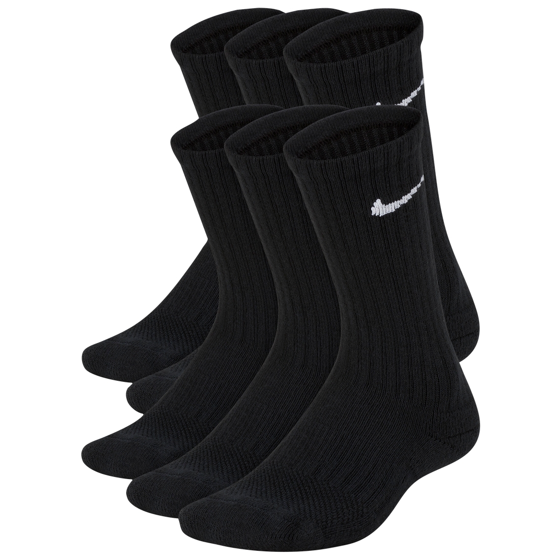 Nike Kids 6 Pack Cushioned Crew Socks