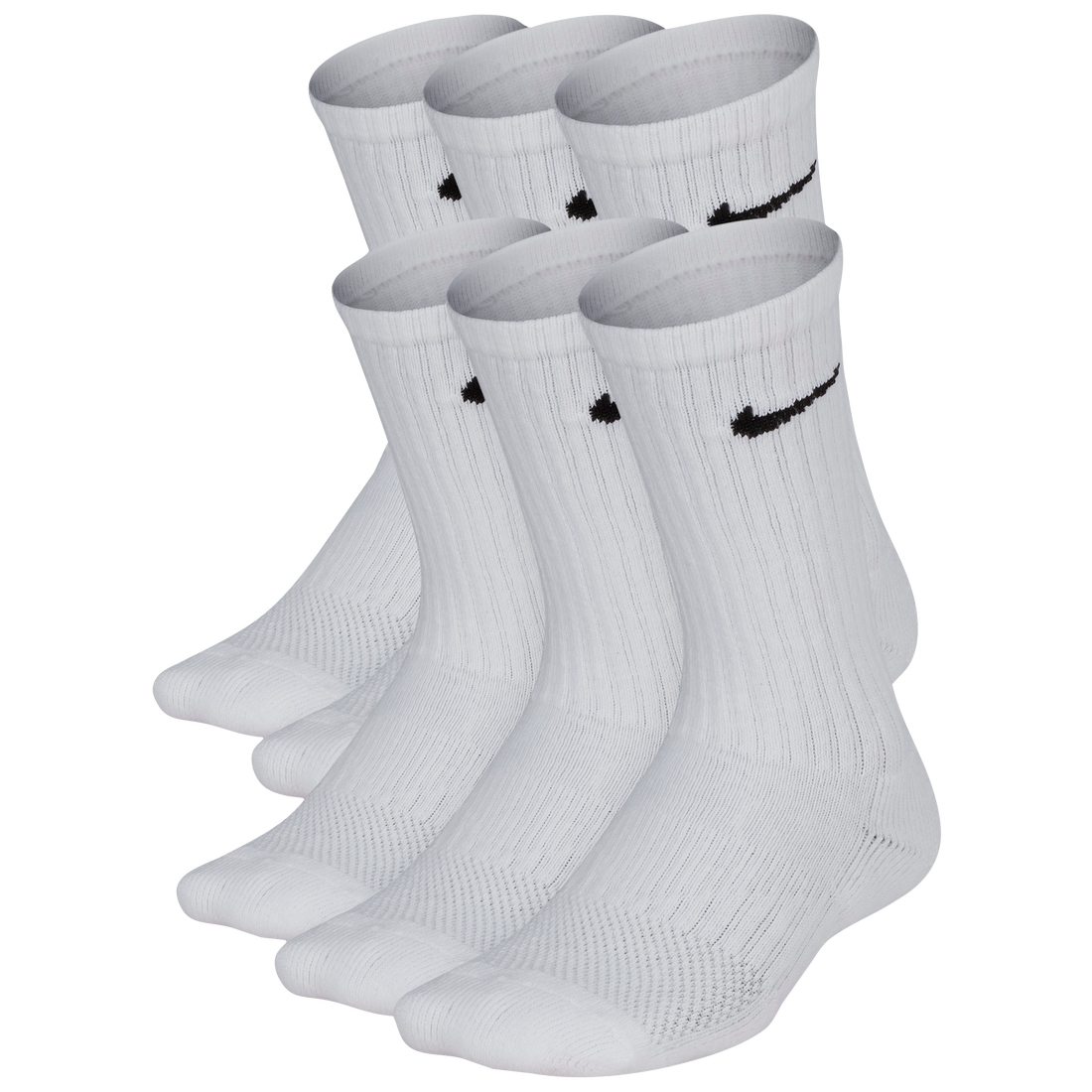 Nike Kids 6 Pack Cushioned Crew Socks