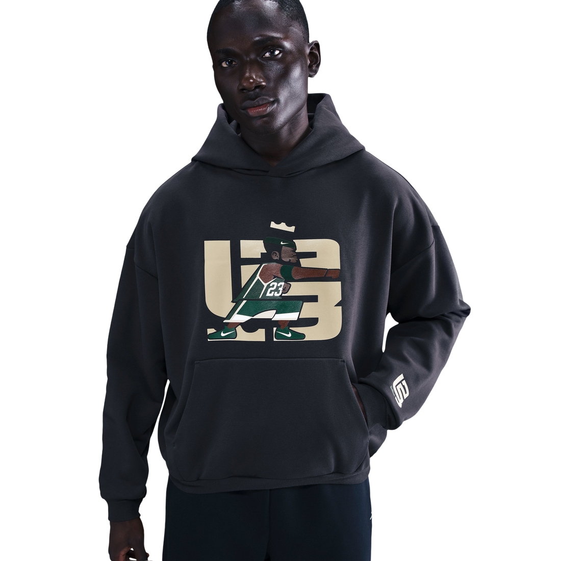 Nike Mens Lebron TF SI Brushed Pullover Hoodie