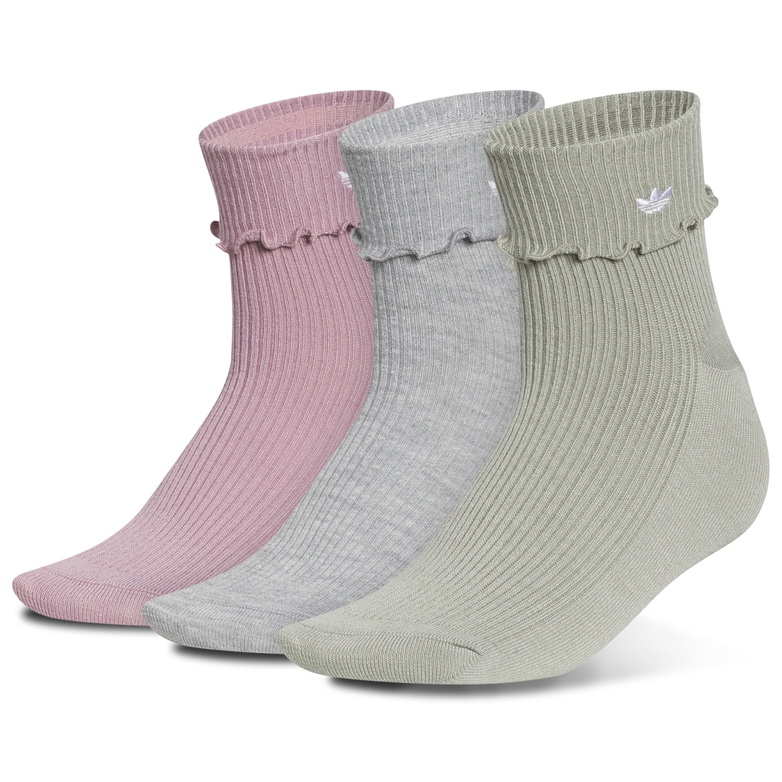 adidas Womens Fold Ruffle 3-Pack