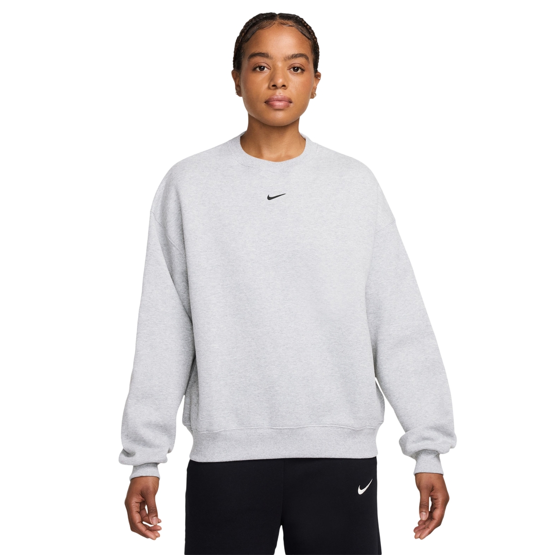 Nike Womens Studio Fleece Oversized Crew