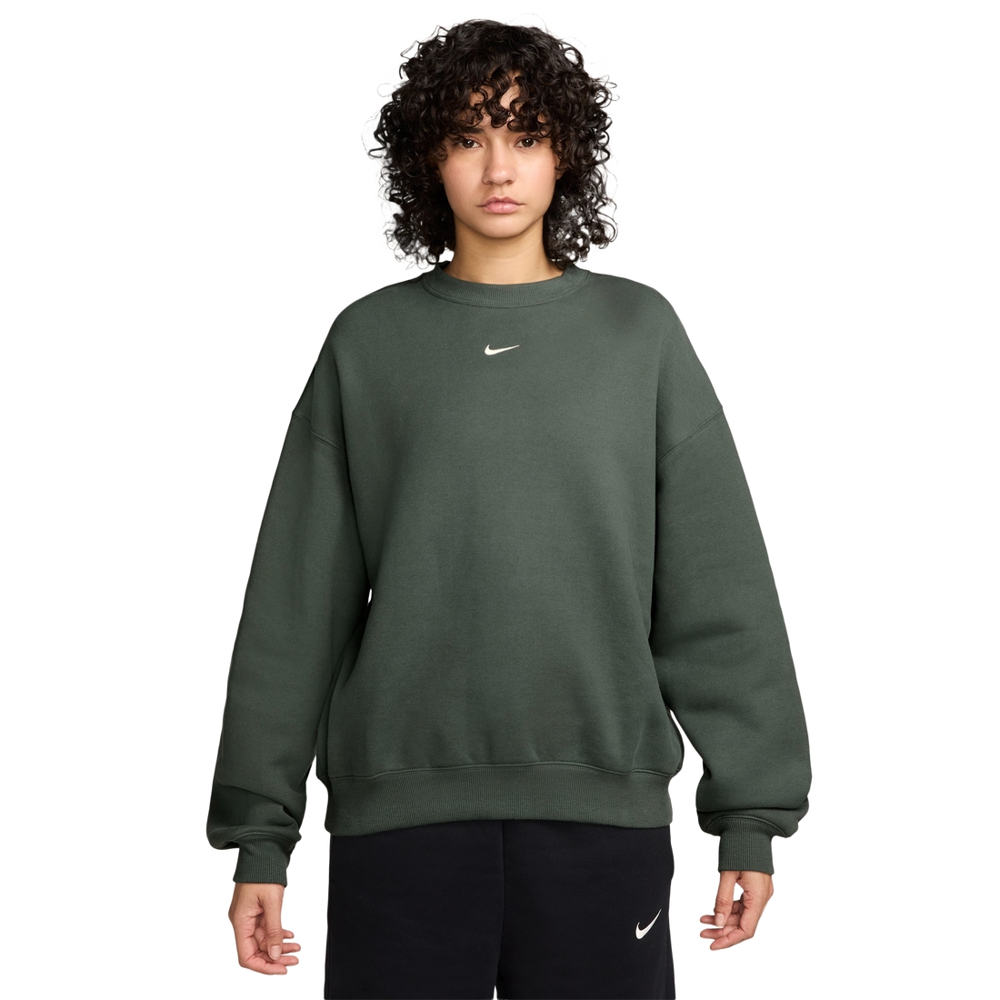 Nike Womens Studio Oversized Fleece Crew