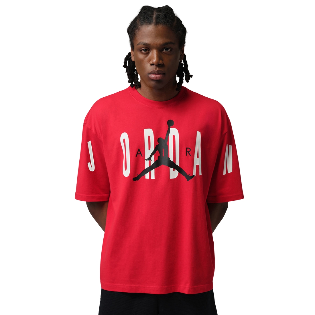 Jordan Mens Stretch Oversized Short Sleeve Crew