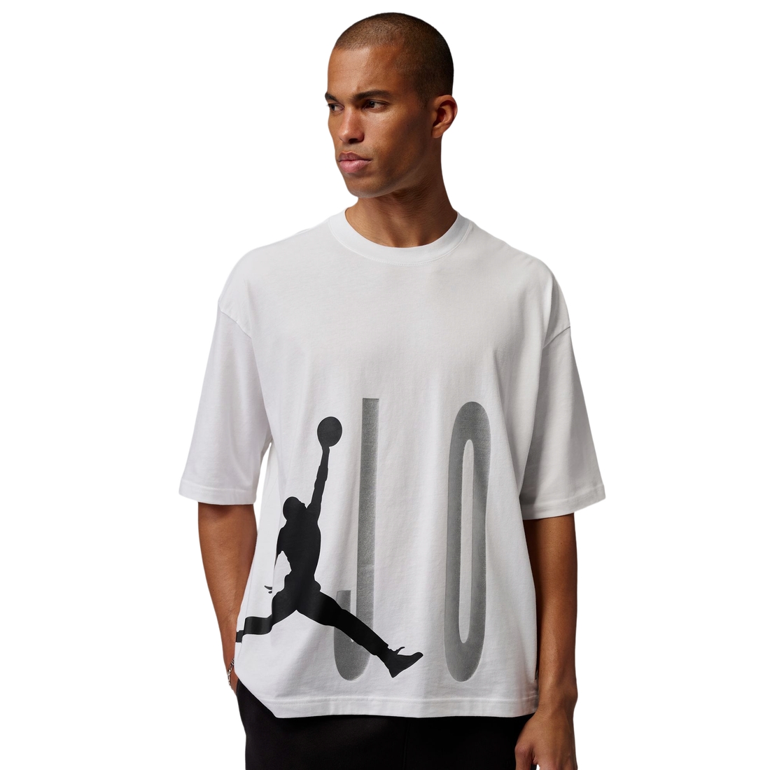 Jordan Mens Torso Stretch Oversized Short Sleeve Crew
