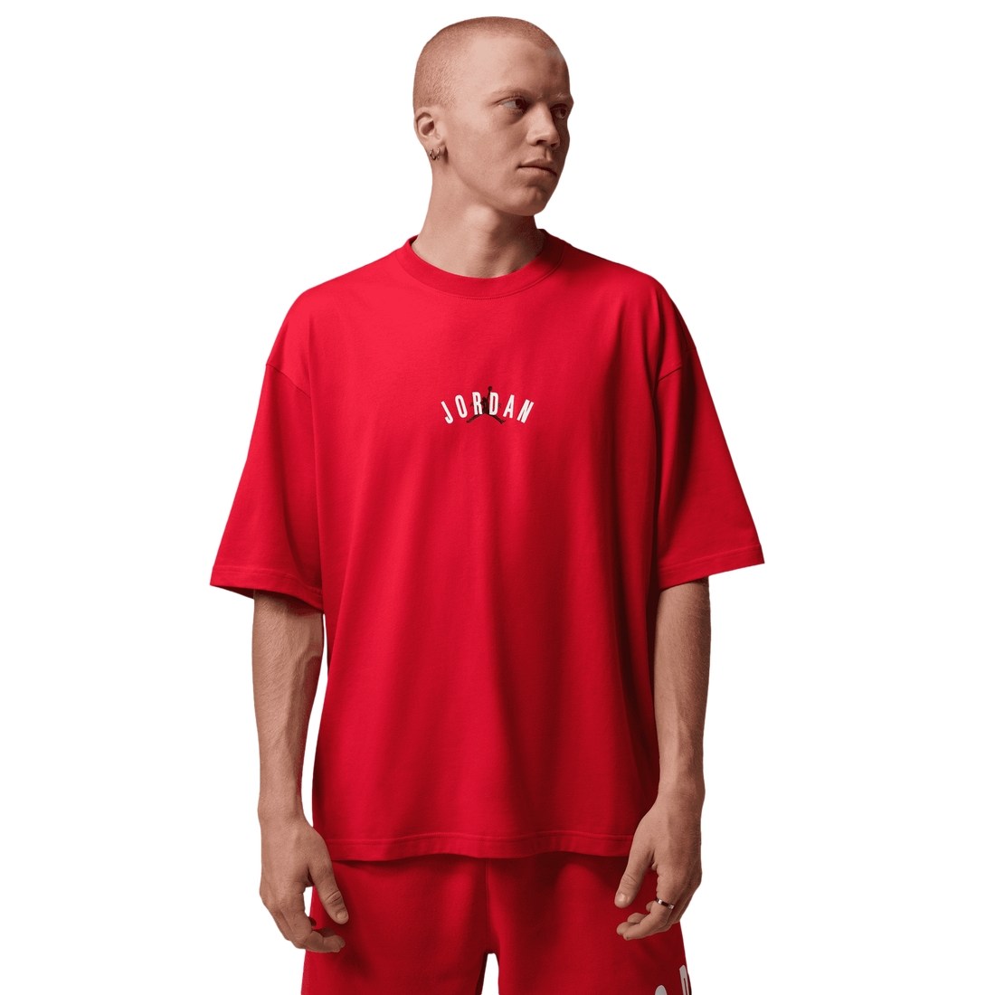Jordan Mens Back Stretch Oversized Short Sleeve Crew