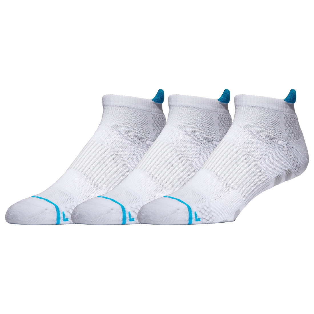 Lckr Mens 3 Pack Performance No Show Socks