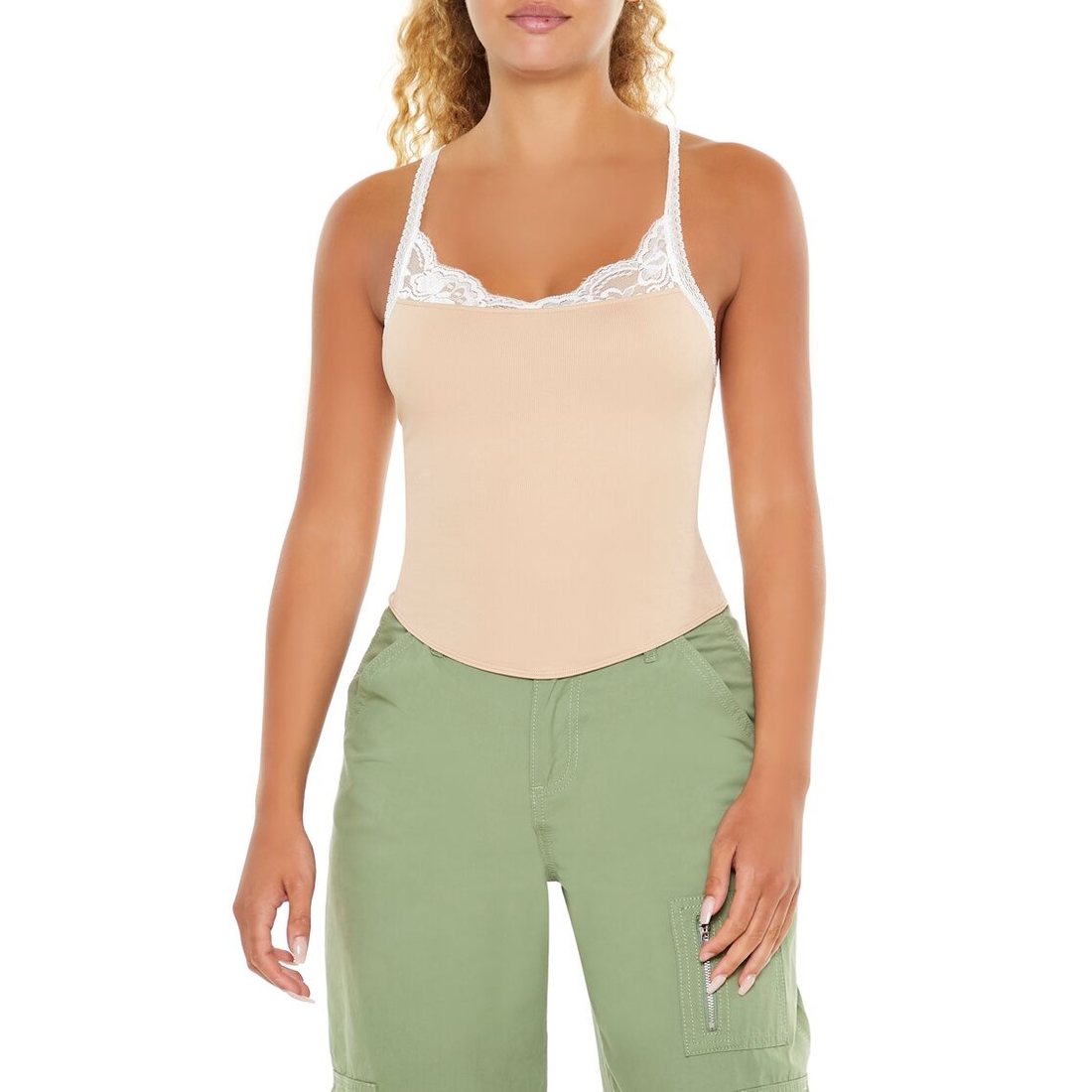 forever 21 lace trim cami