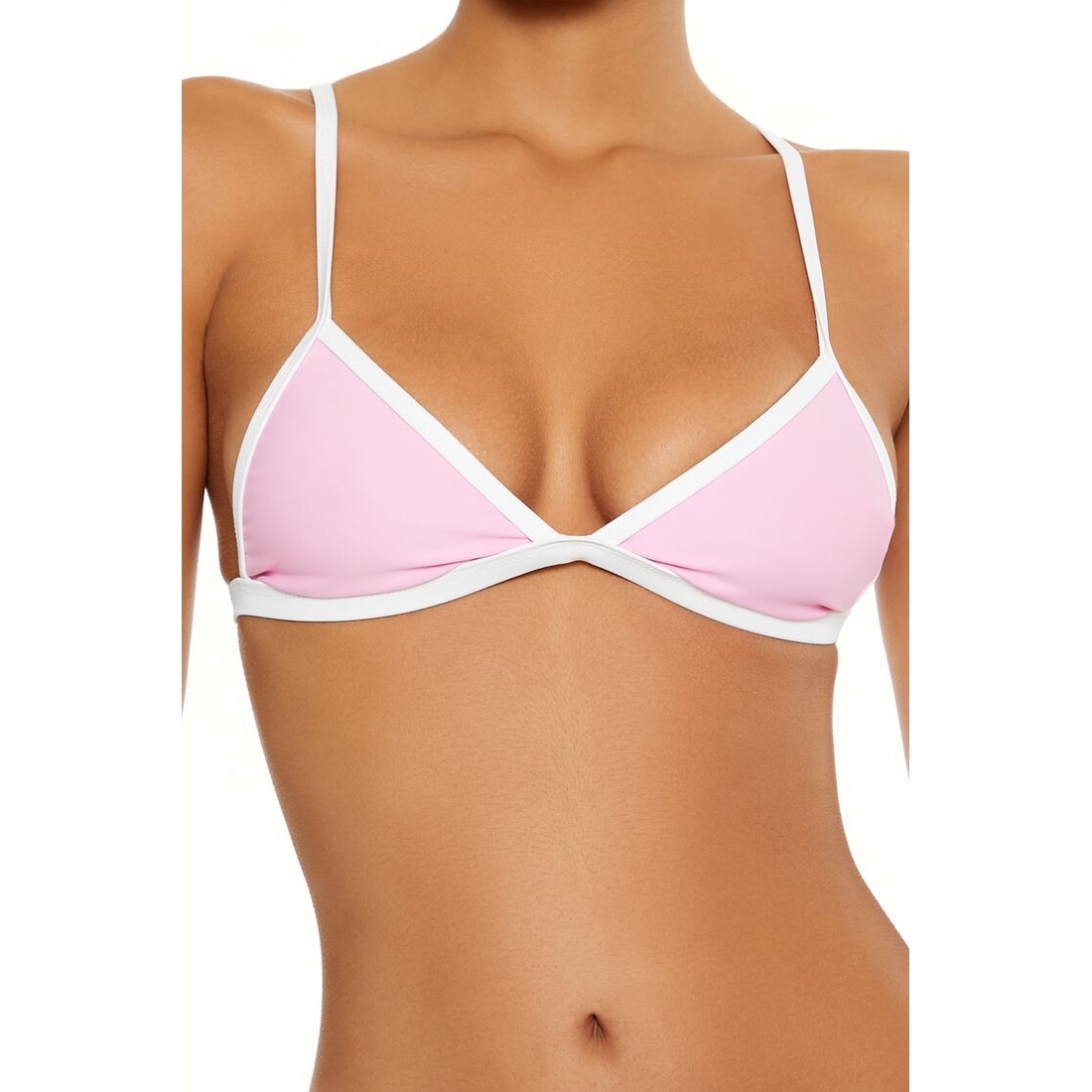 Forever 21 Women's Essentials Contrast Binded Triangle Forever 21 Women's Essentials Contrast Binded Triangle