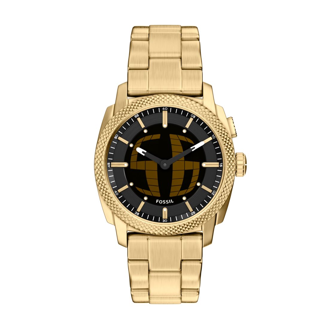 FOSSIL Men's Machine Big Tic 41Mm Gold-Tone Stainless Steel Watch
